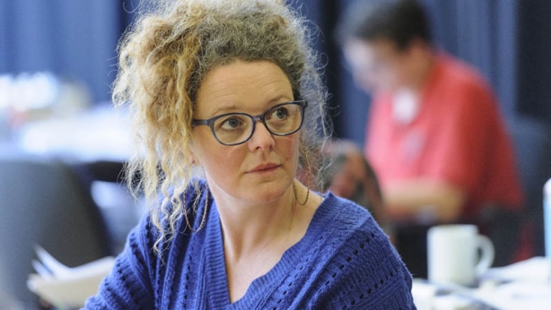 Director Clare Watson in rehearsals Director Clare Watson in rehearsals