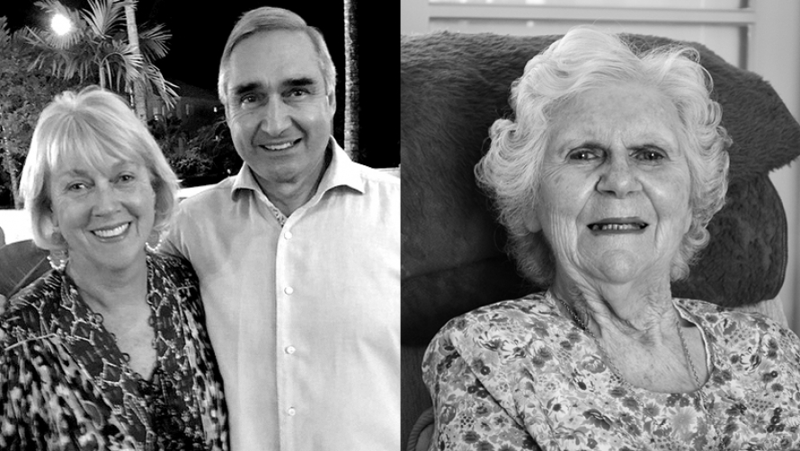 Caroline Young, Derek Young AM, and Biddy Ponsford Caroline Young, Derek Young AM, and Biddy Ponsford