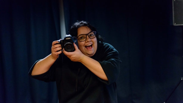 Jacinta with Camera Jacinta with Camera