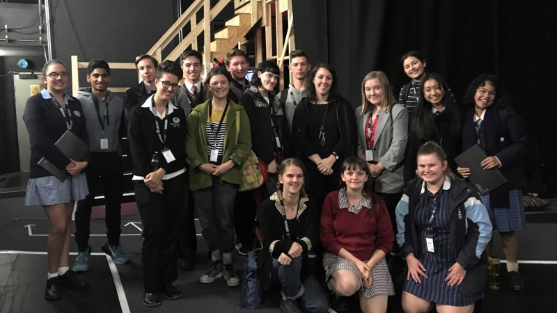 MTC 2018 Ambassadors backstage Abigail's Party MTC 2018 Ambassadors backstage Abigail's Party