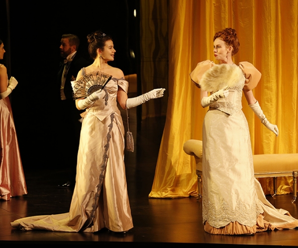 Jem Lai and Greta Sherriff performing in An Ideal Husband