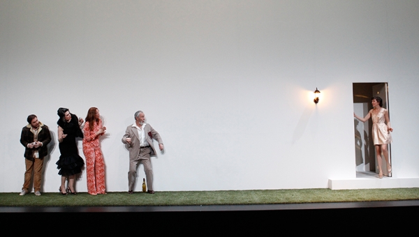 Toby Truslove, Pamela Rabe, Katherine Tonkin, Roger Oakley and Eloise Mignon in The Cherry Orchard