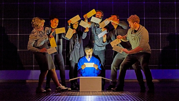 Joshua Jenkins (Christopher Boone) and company Curious Incident International Tour. Photo by BrinkhoffMögenburg Joshua Jenkins (Christopher Boone) and company Curious Incident International Tour. Photo by BrinkhoffMögenburg