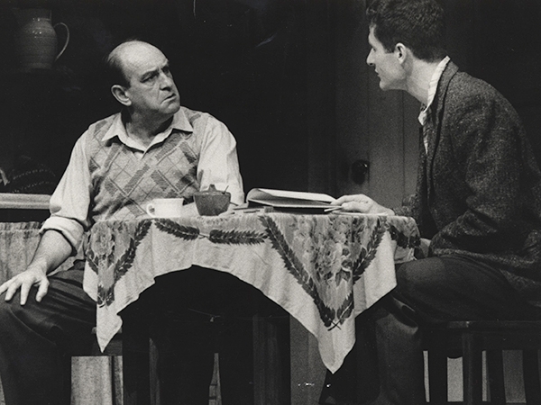 Peter Cummins (Alf) and William Brandt (Hughie) in MTC's 1986 production of The One Day of the Year